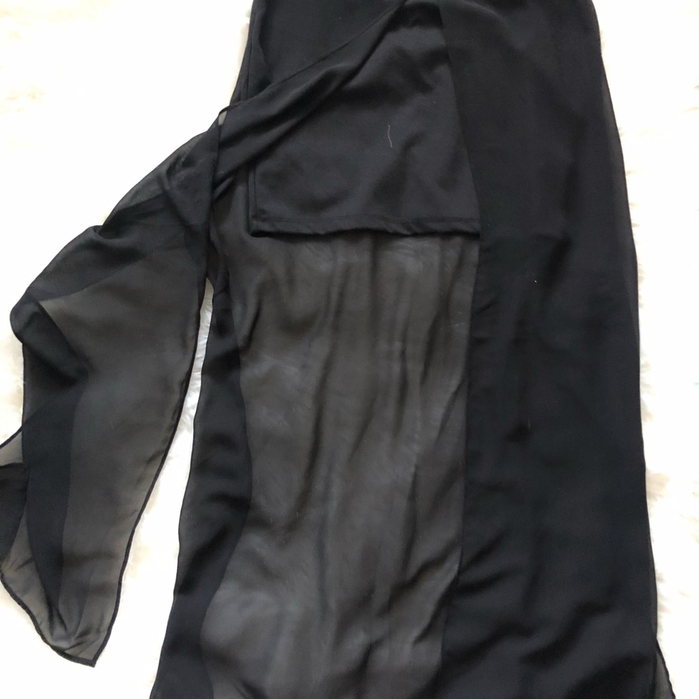 Long black skirt